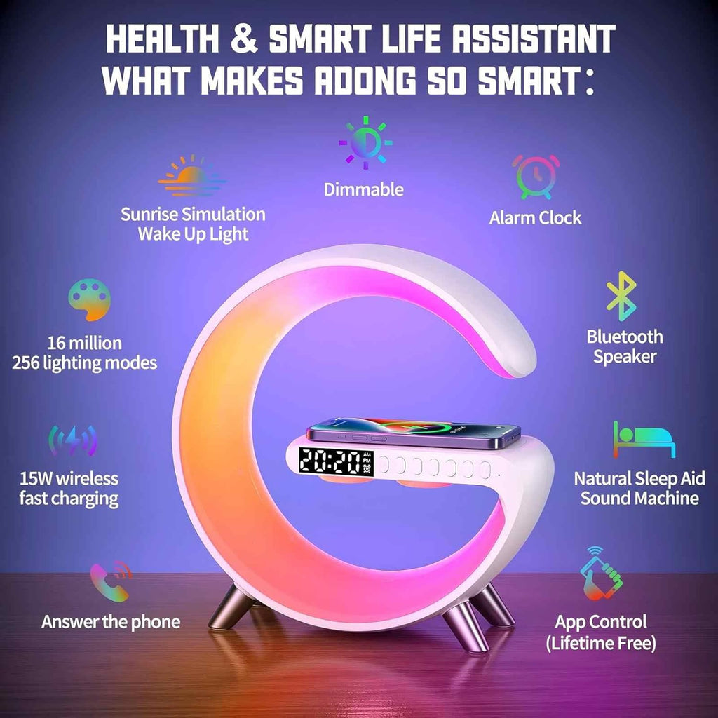 GlowCharge Smart Bedside Power Lamp